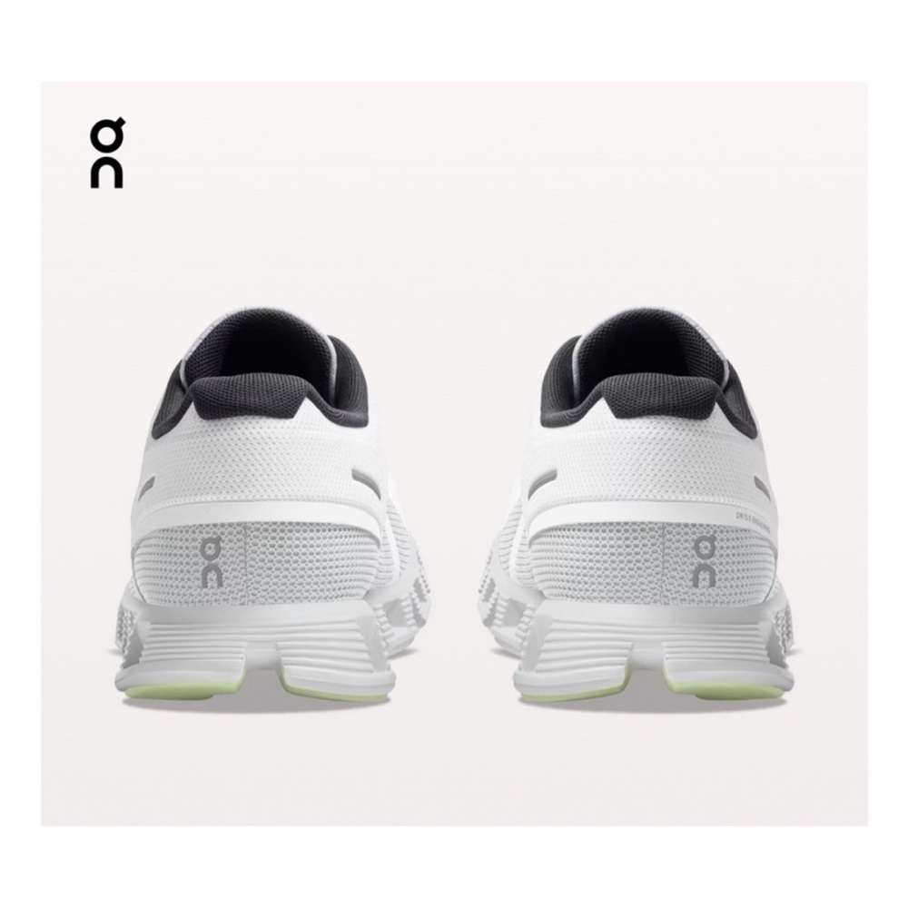 ON Cloud 5 Push Running Shoes in White/Oasis NWT Size 9.5 - Picture 2 of 14